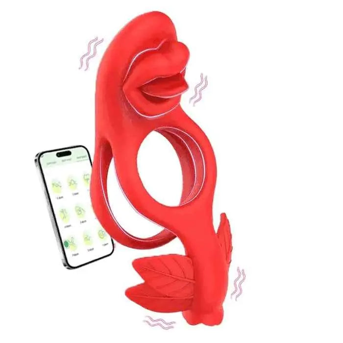 Lipleaf - Tongue Vibe Ring for External & Testicle Play