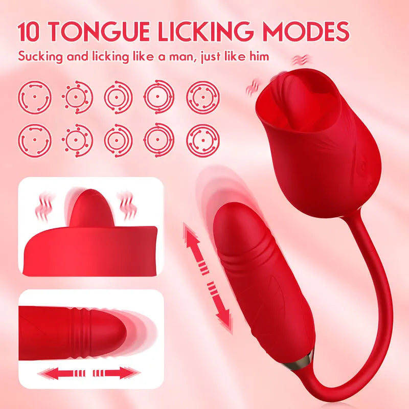 RoseLite Entry-Level Tongue-Style Rose Massager - view 2