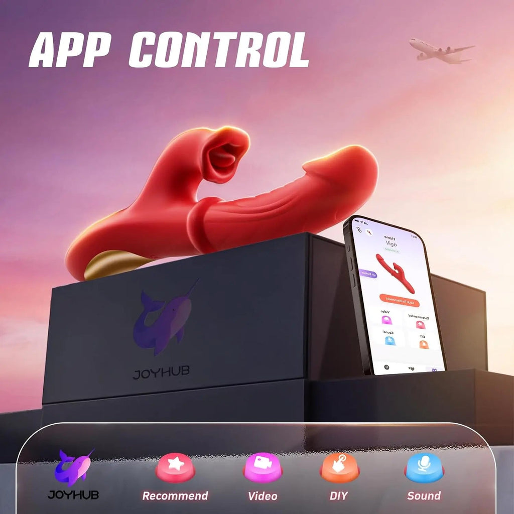 Toendi Thrusting Vibrator G Spot Dildo & Rabbit