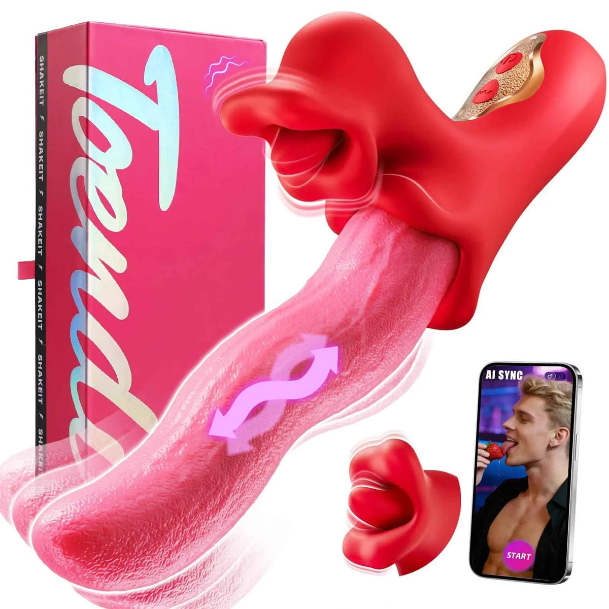 Toendi Thrusting Vibrator G Spot Dildo & Rabbit