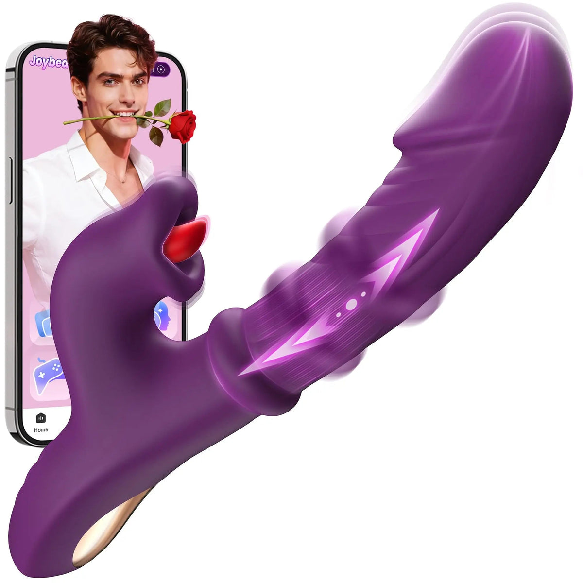 Toendi Thrusting Vibrator G Spot Dildo & Rabbit