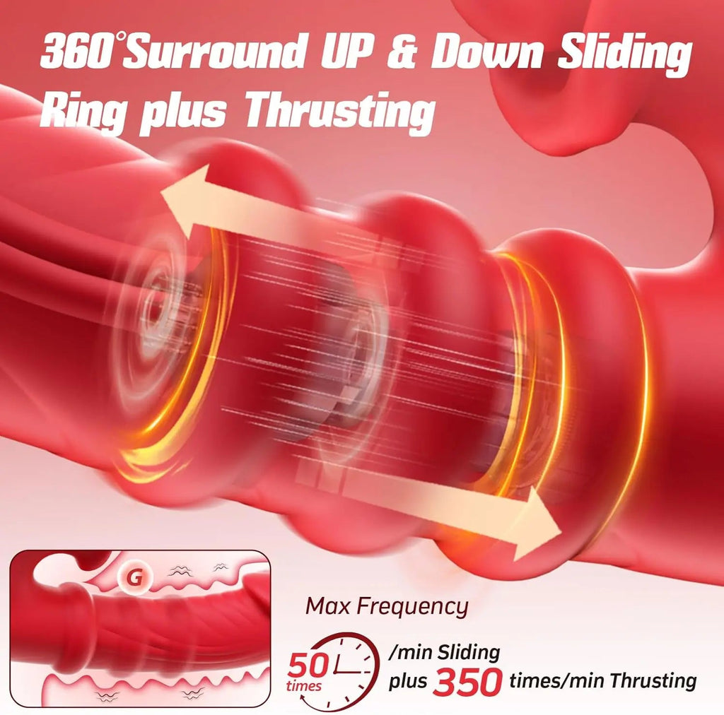 Toendi Thrusting Vibrator G Spot Dildo & Rabbit