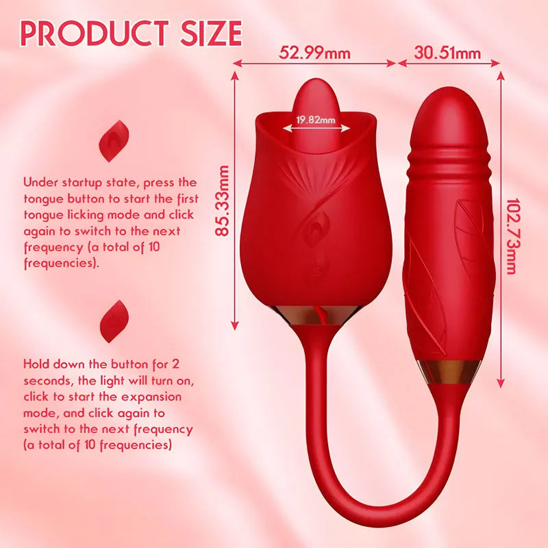 RoseLite Entry-Level Tongue-Style Rose Massager - view 5