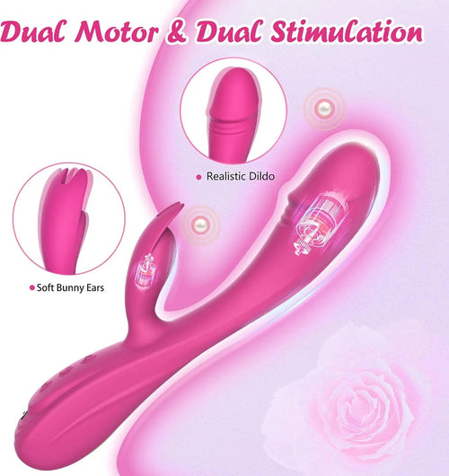 CKSOHOT Rabbit G Spot Vibrator 3 in 1