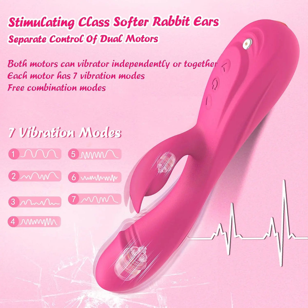 CKSOHOT Rabbit G Spot Vibrator 3 in 1
