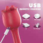 Rose Rotating Magic Wand Vibrator - view 6