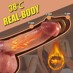 9 Vibrating 3 Thrusting Swinging Heating Lifelike Dildo for Women