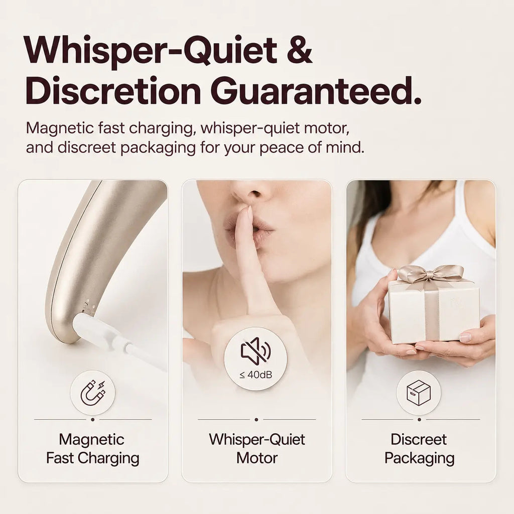 Sensa magnetic charging and low-noise motor under 40 dB