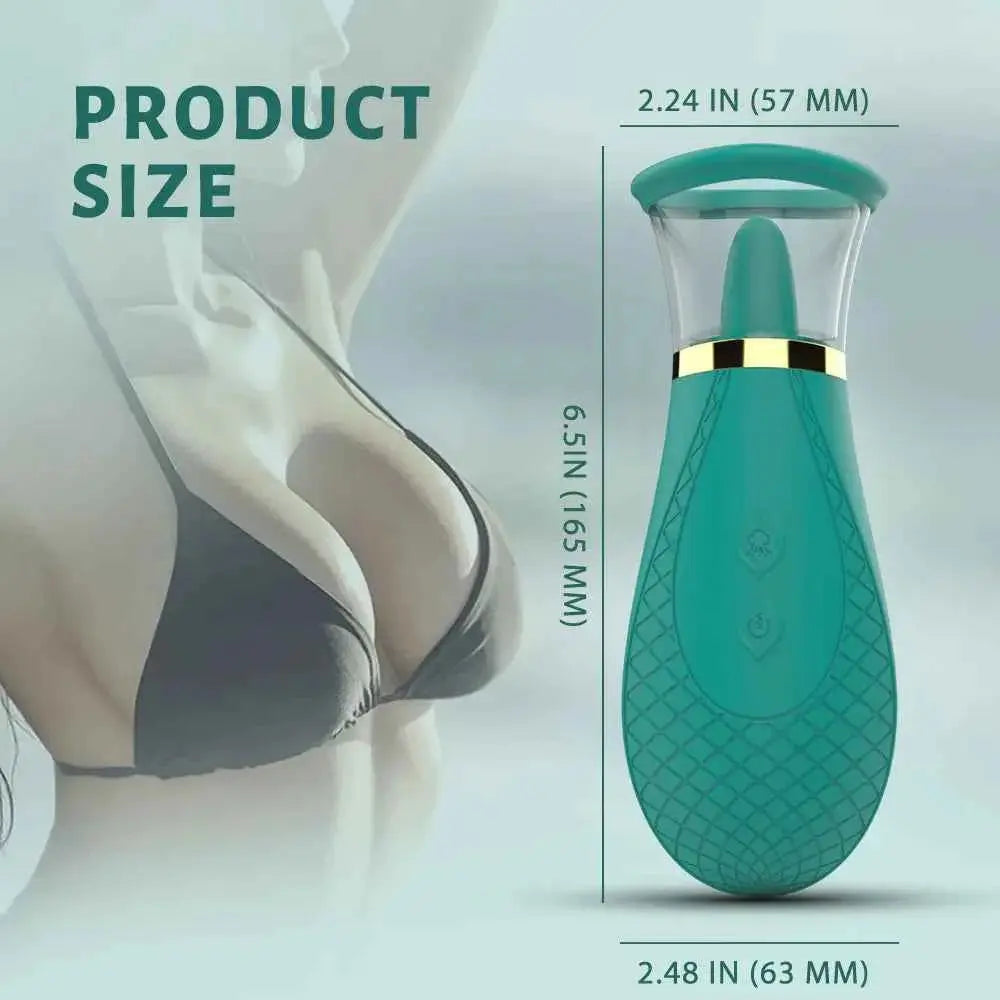 Honey Pistil Tongue Licking & Suction Vibrator