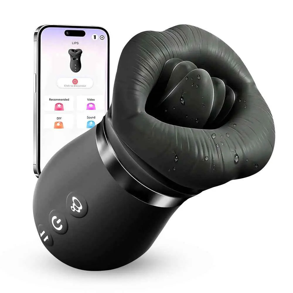KissMaster App-Controlled Tongue & Suction Massager
