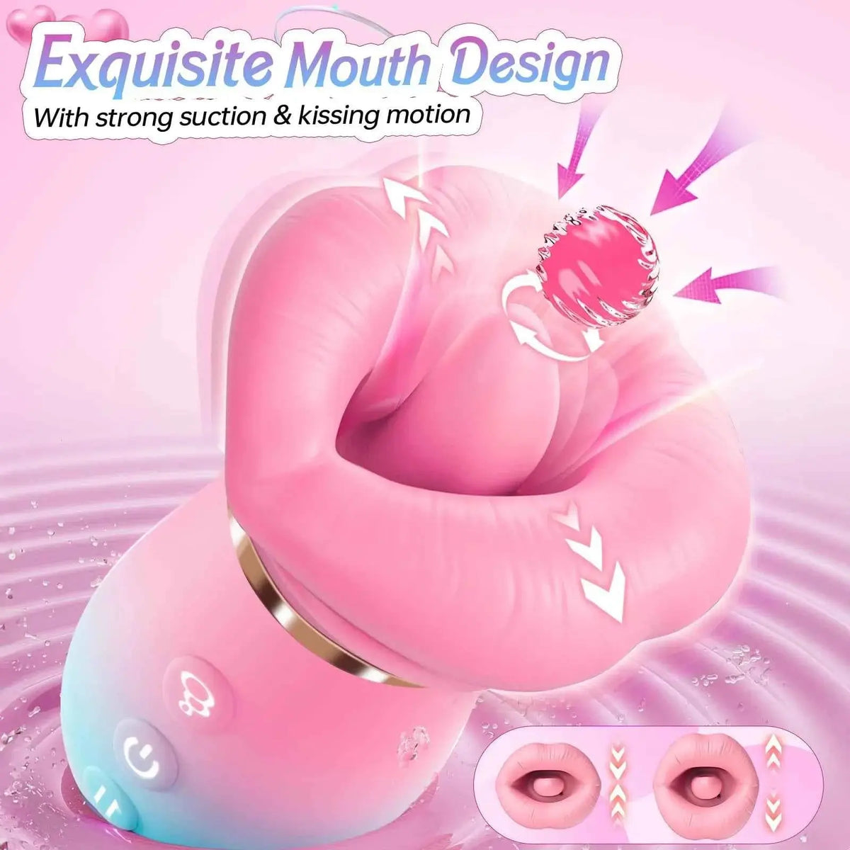 KissMaster App-Controlled Tongue & Suction Massager