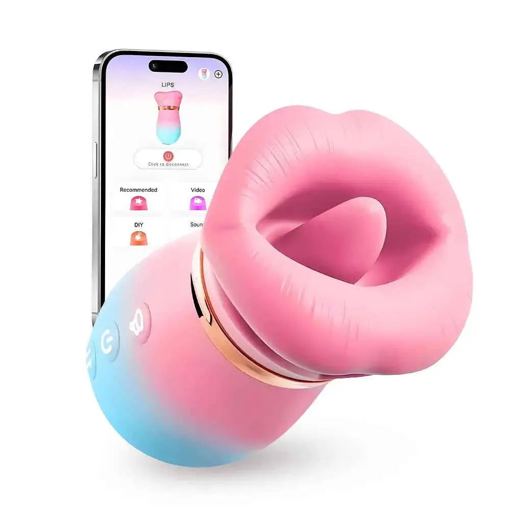 KissMaster App-Controlled Tongue & Suction Massager