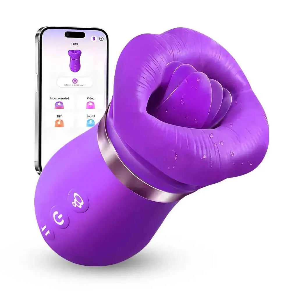 KissMaster App-Controlled Tongue & Suction Massager